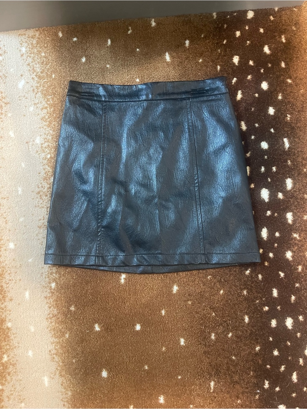 Art Class Black Faux Leather Mini Skirt
